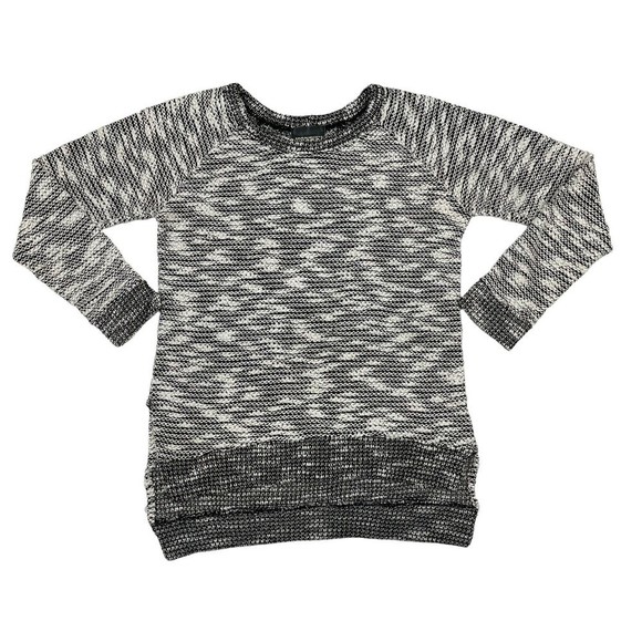 Monrow Sweater Women's Size Small Gray Pullover‎ Round Neck Knit Made in USA - Picture 1 of 9